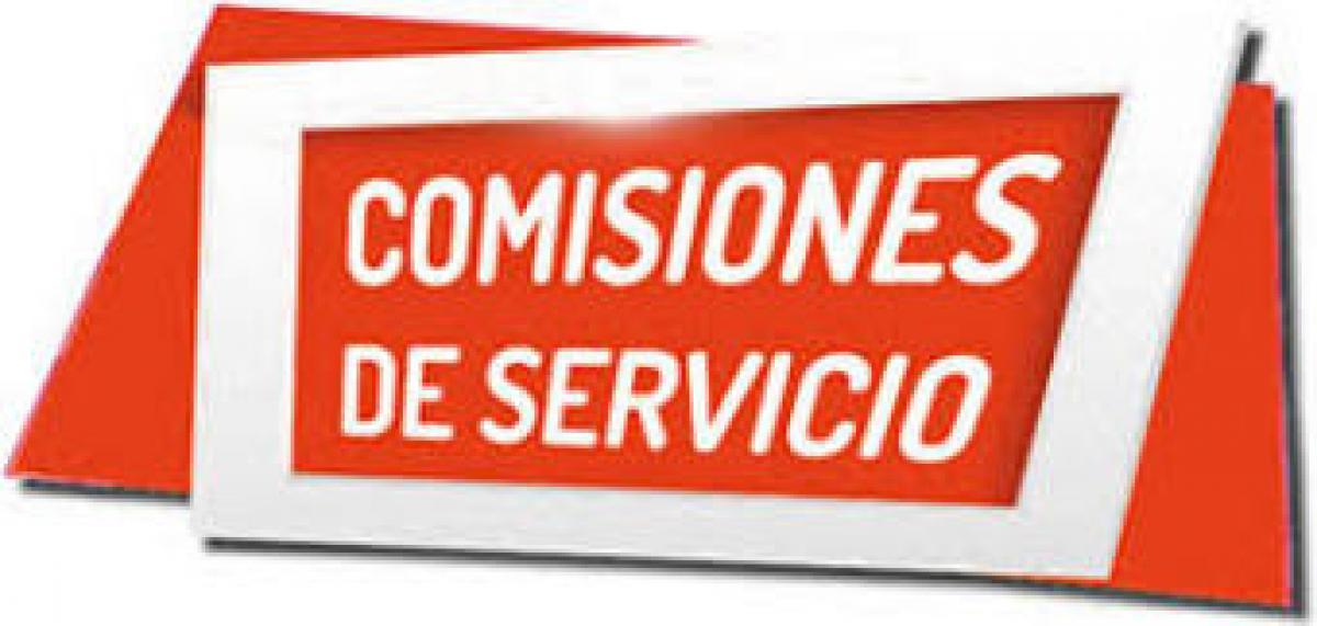 comisiones de servicio