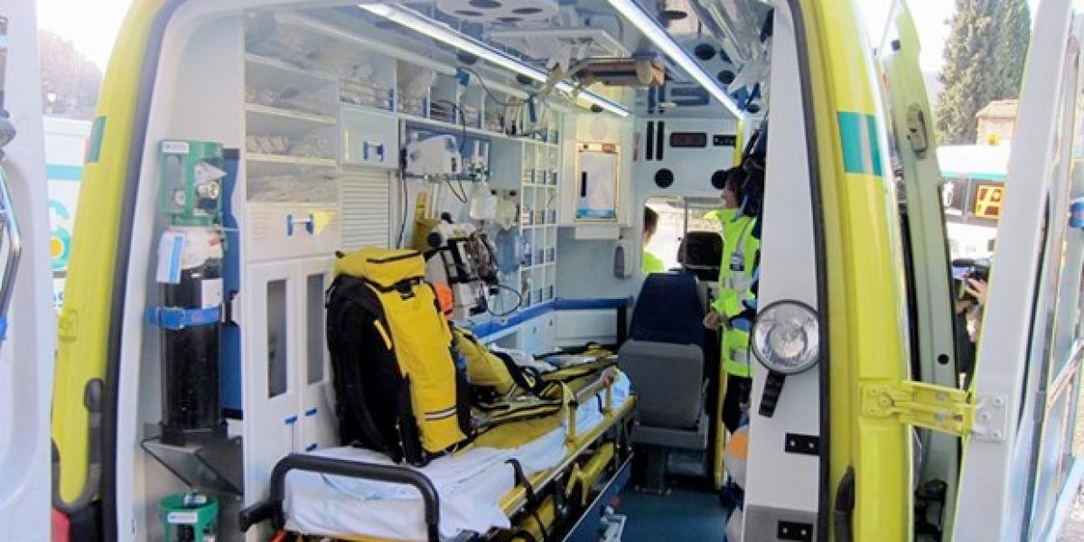 Interior de una ambulancia