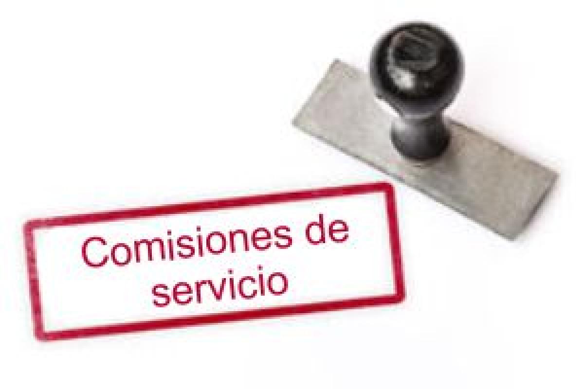 comisiones de servicio