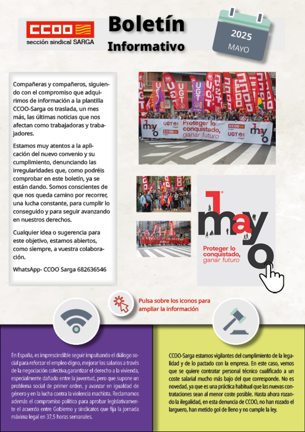 Boletin Informativo mayo 2025 - CCOO SARGA