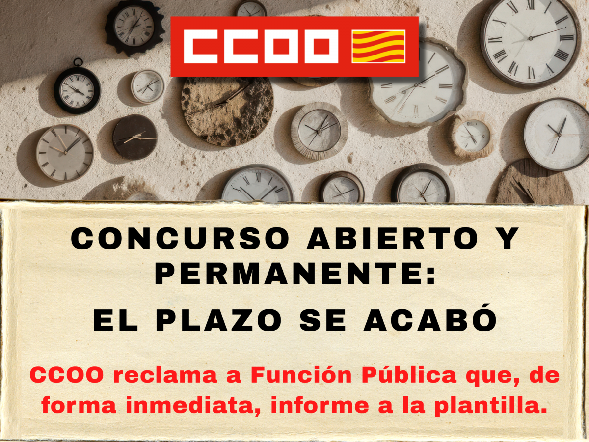 El personal funcionario espera, mientras va agotando la paciencia.